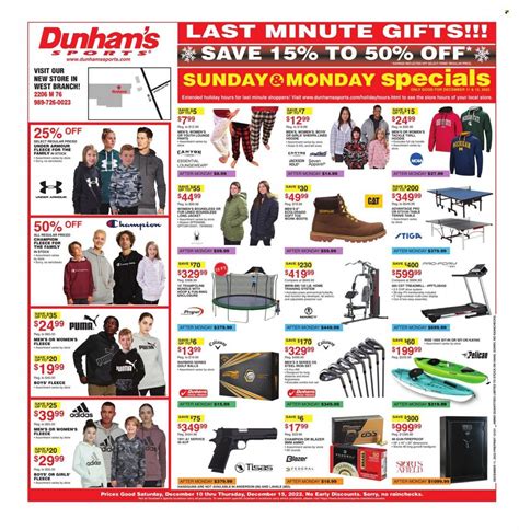 Browse the newest Dunhams Sports weekly ad, valid from Oct 14 Oct 19, 2023. . Dunhams weekly ad